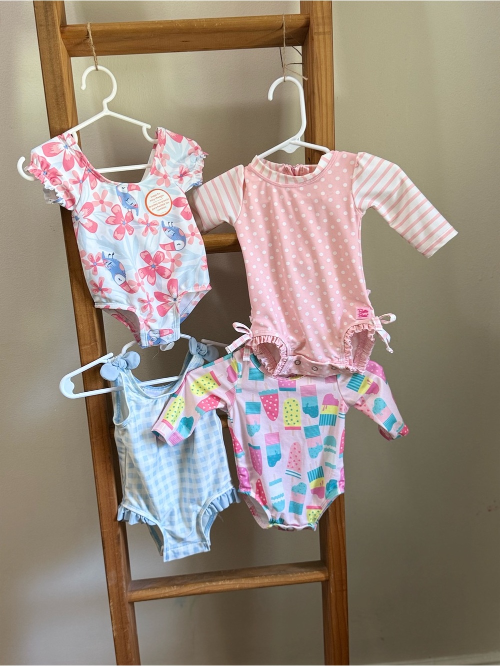 Baby Girl Swim Bundle- 4 one piece suits